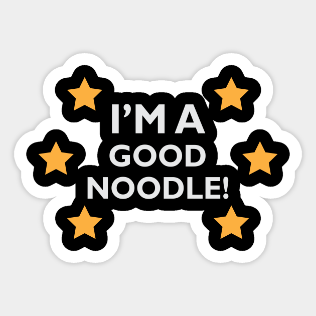 I m A Good Noodle Spongebob Sticker TeePublic